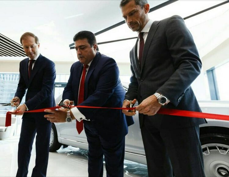 افتتاح أول صالة عرض لأوروس الروسية في موسكو