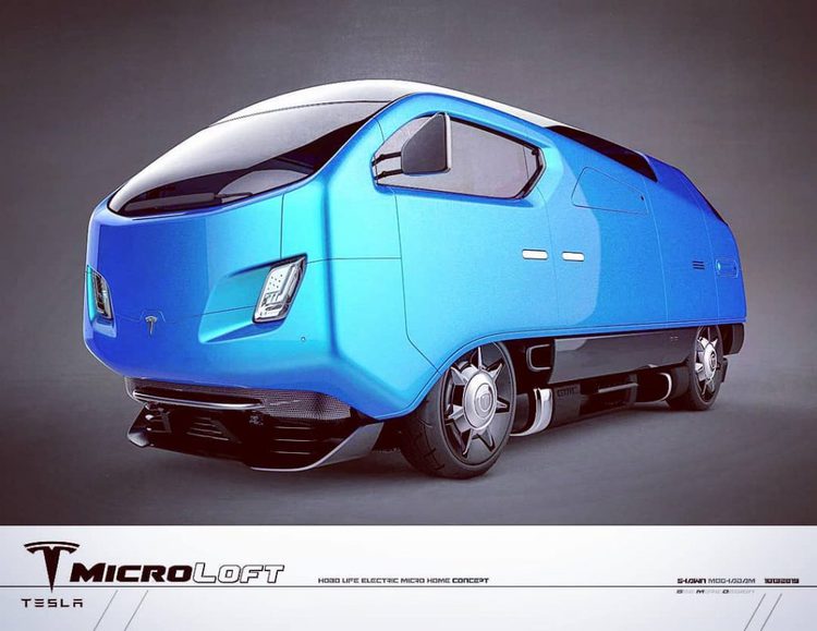 صور تخيلية لميكروباص تجريبي يبدو كمنزل صغير على عجلات