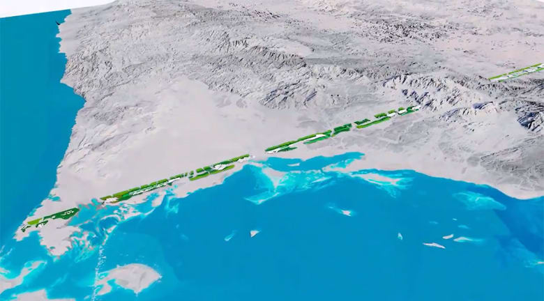 ذا لاين . . مشروع سعودي جديد بدون سيارات أو طرق