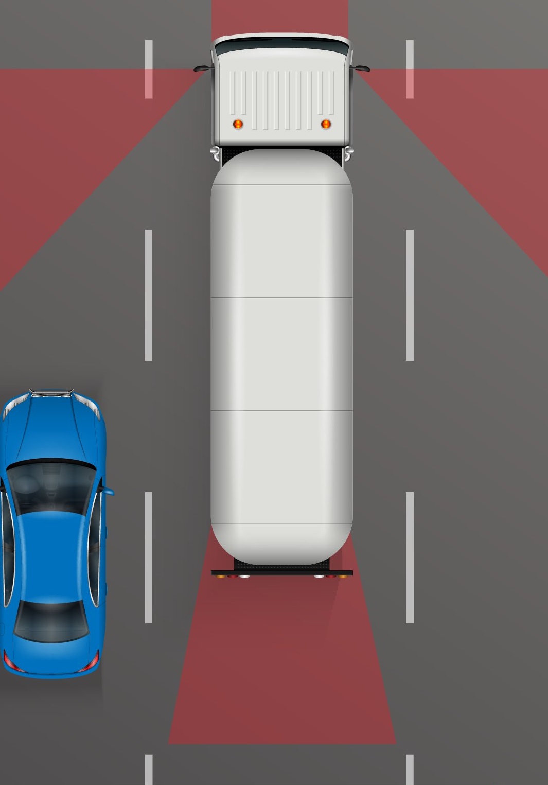 نصائح المرور السعودي للتعامل مع الشاحنات والنقل الثقيل