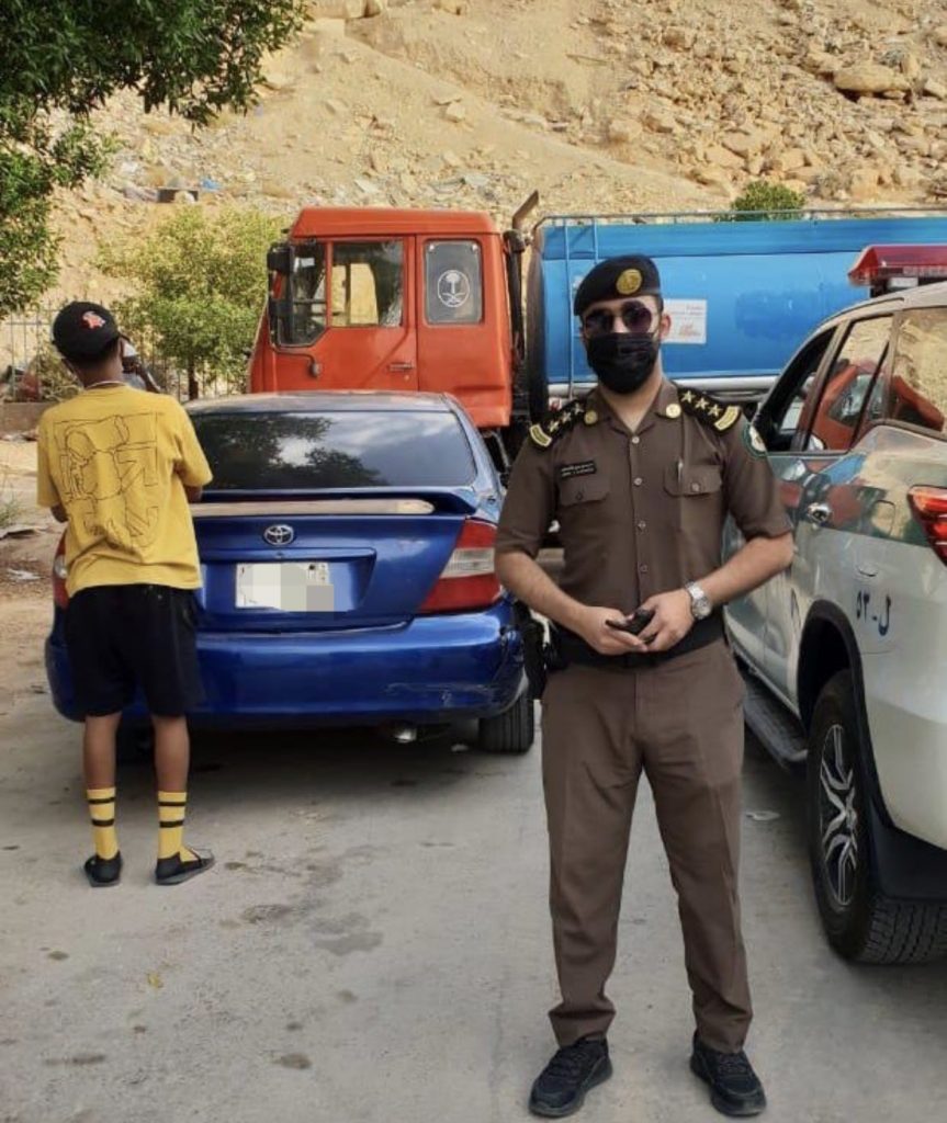 ضبط المتسبب في حادث جنوب اليمامة بالرياض وتوضيح حقيقة حادث متداول