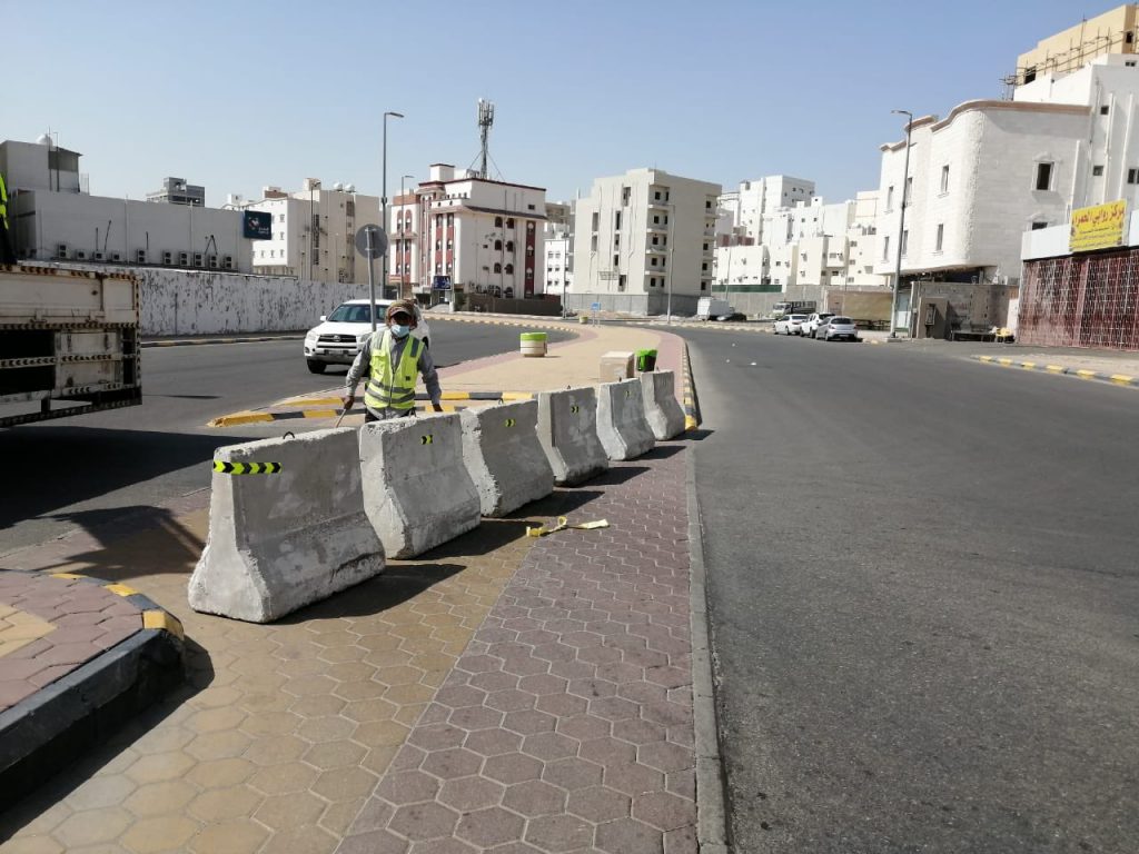 تعديلات هندسية في ممشي الحمراء بمكة
