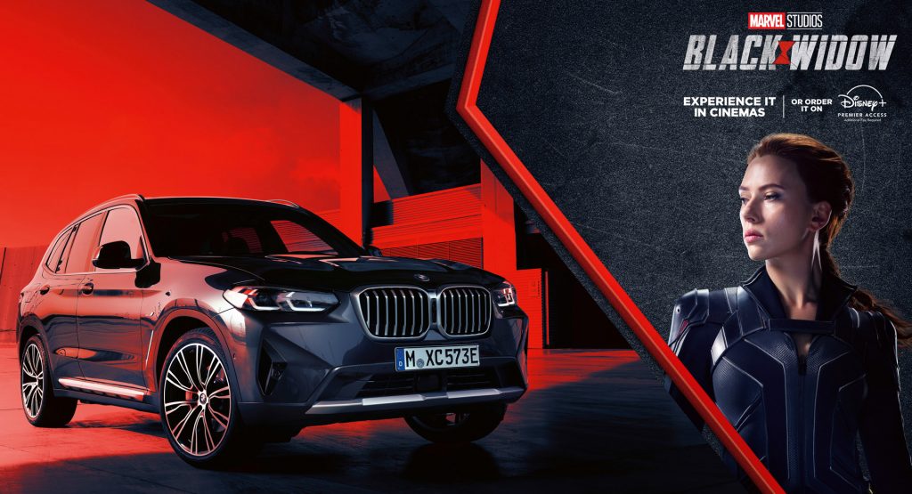 فيديو : ناتاشا رومانوف تقود BMW X3 في فيلم الأرملة السوداء