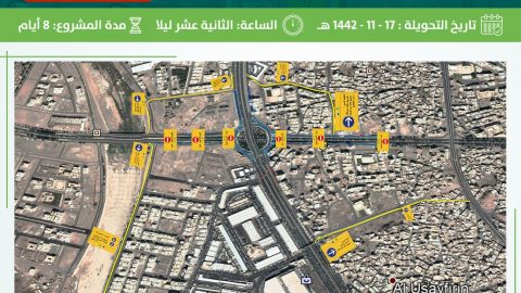 اغلاق مؤقت لمداخل دوار السلام بجدة وتطوير 26 محطة وقود