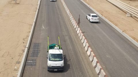 النقل تفتتح الحركة المرورية أسفل جسر في مكة