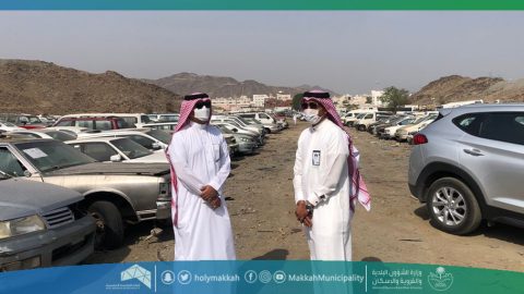 متابعة نقل السيارات التالفة في مكة وضبط 619 دراجة مخالفة