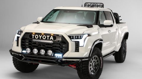 تويوتا تندرا 2022 تتحول إلى سيارة دعم للسباقات الصحراوية في SEMA