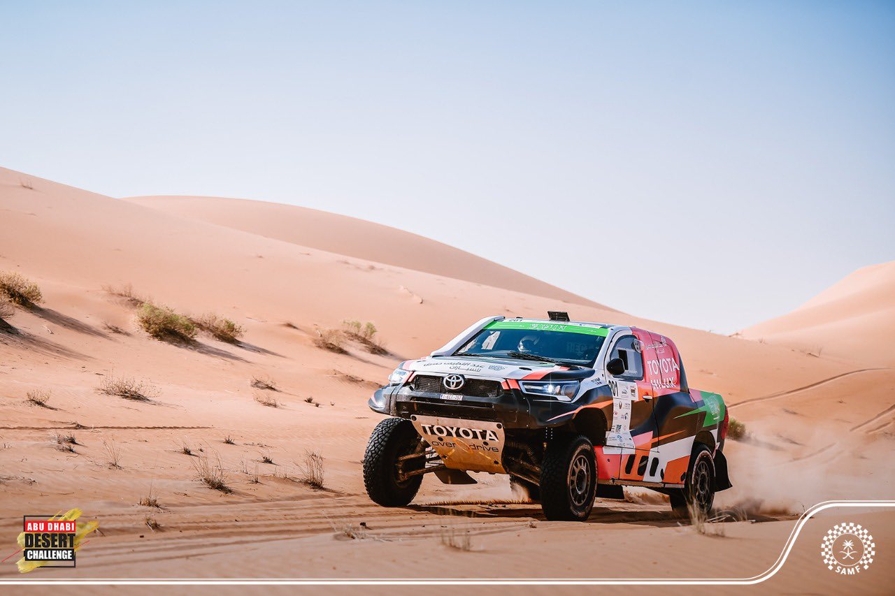 نتائج السائقين السعوديين في رالي أبوظبي الصحراوي في يومه الأول