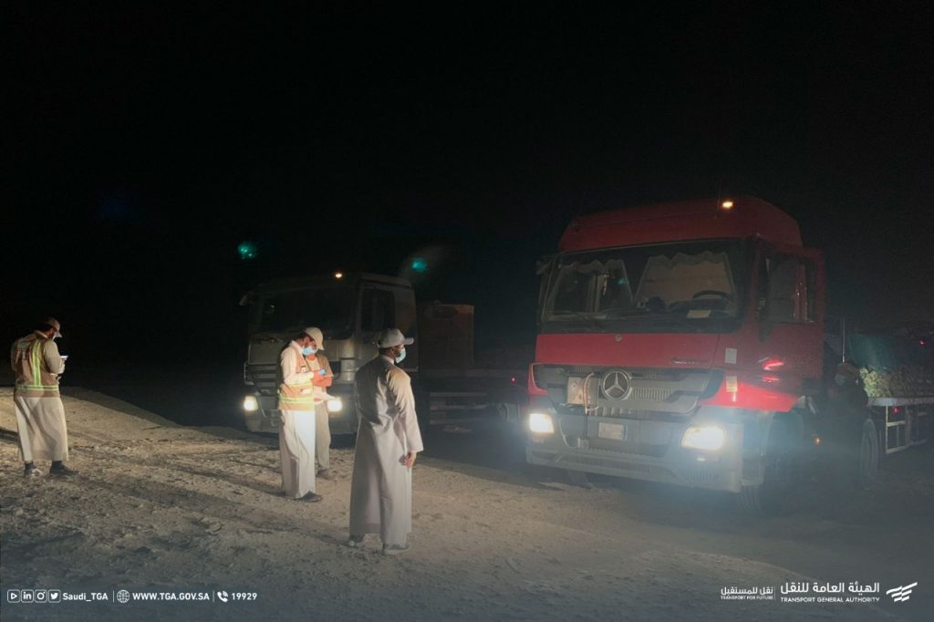 حملة في السعودية على الشاحنات والمركبات المخالفة لأنظمة النقل