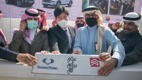 بالصور .. وضع حجر الأساس لأول مصنع سيارات بالسعودية بالتعاون مع سانج يونج