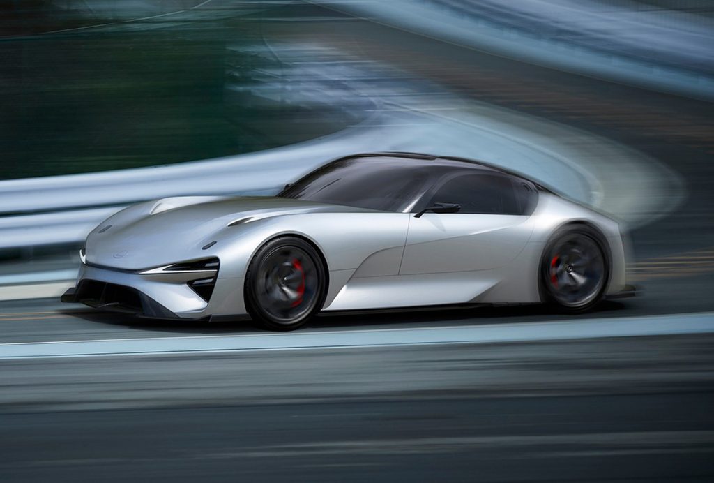 لكزس تعرض مستقبل سياراتها الرياضية الكهربائية في صور جديدة