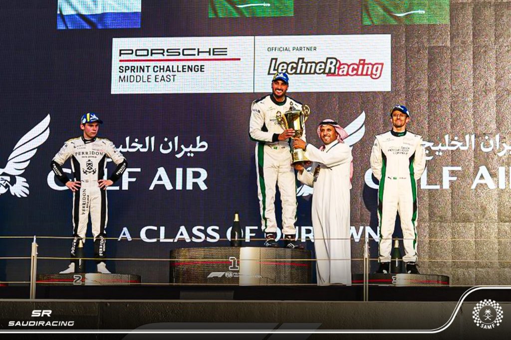 فهد القصيبي يتصدر الترتيب العام PAM لفئة GT3 في تحدي بورش الشرق الأوسط