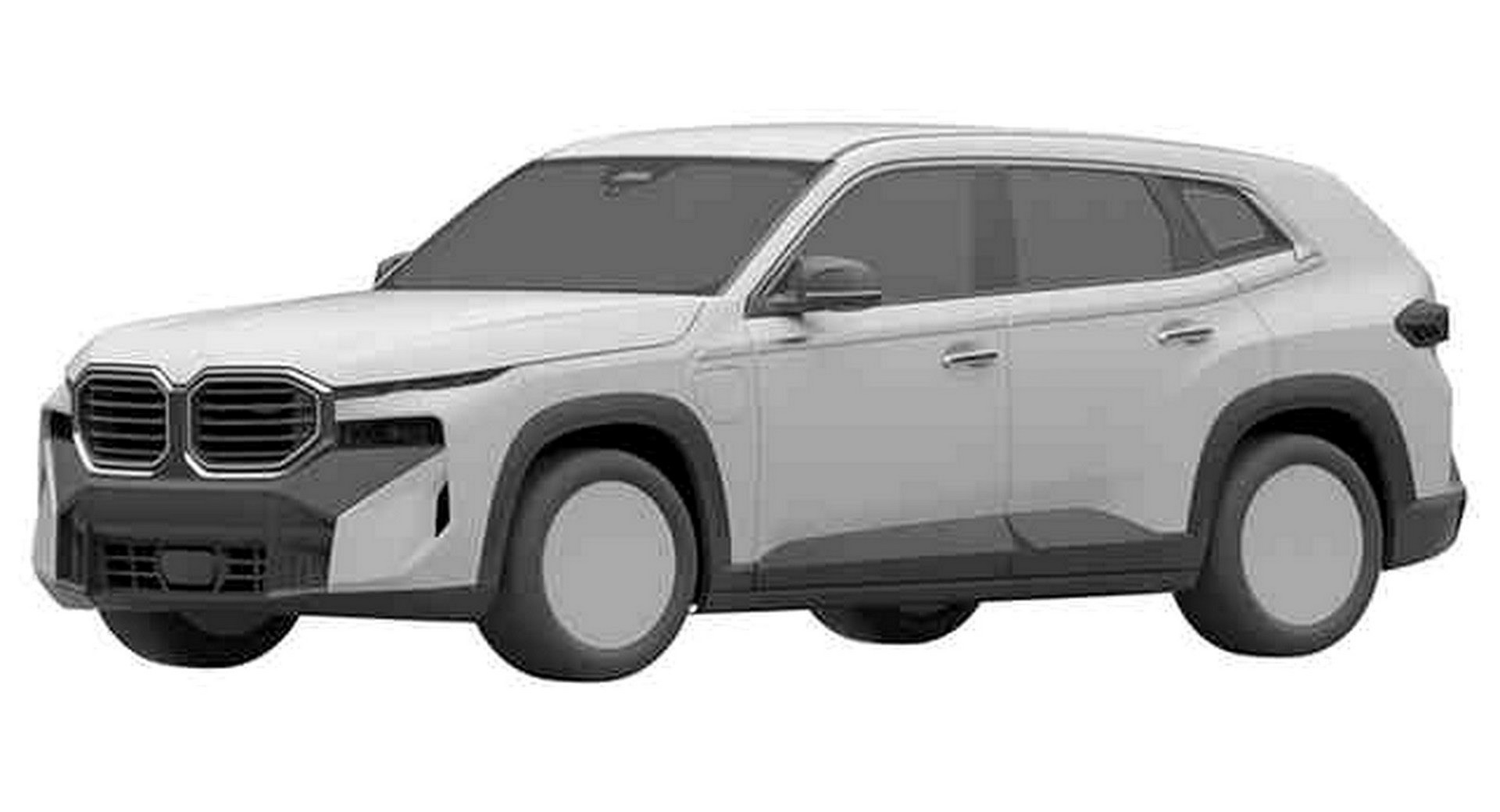 نسخة الانتاج من BMW XM ٢٠٢٣ تظهر في صور براءة الاختراع مع تغييرات واضحة