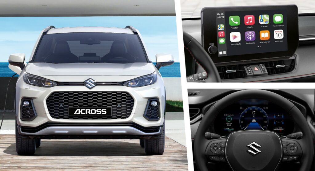 سوزوكي أكروس 2023 تتميز بمقصورة رقمية مستعارة من تويوتا راف 4