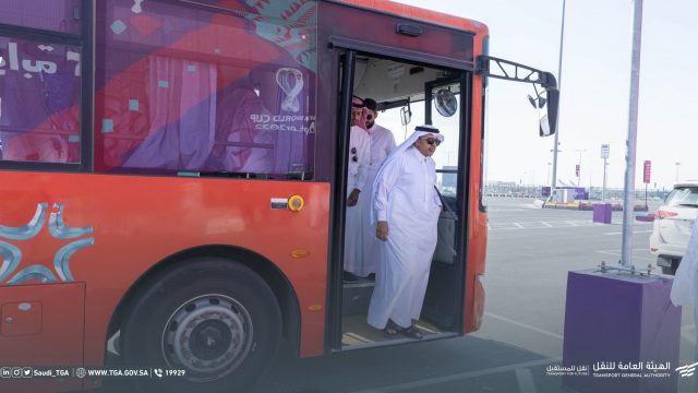 55 حافلة نقل ترددي يومياً لنقل السعوديين لكأس العالم في قطر