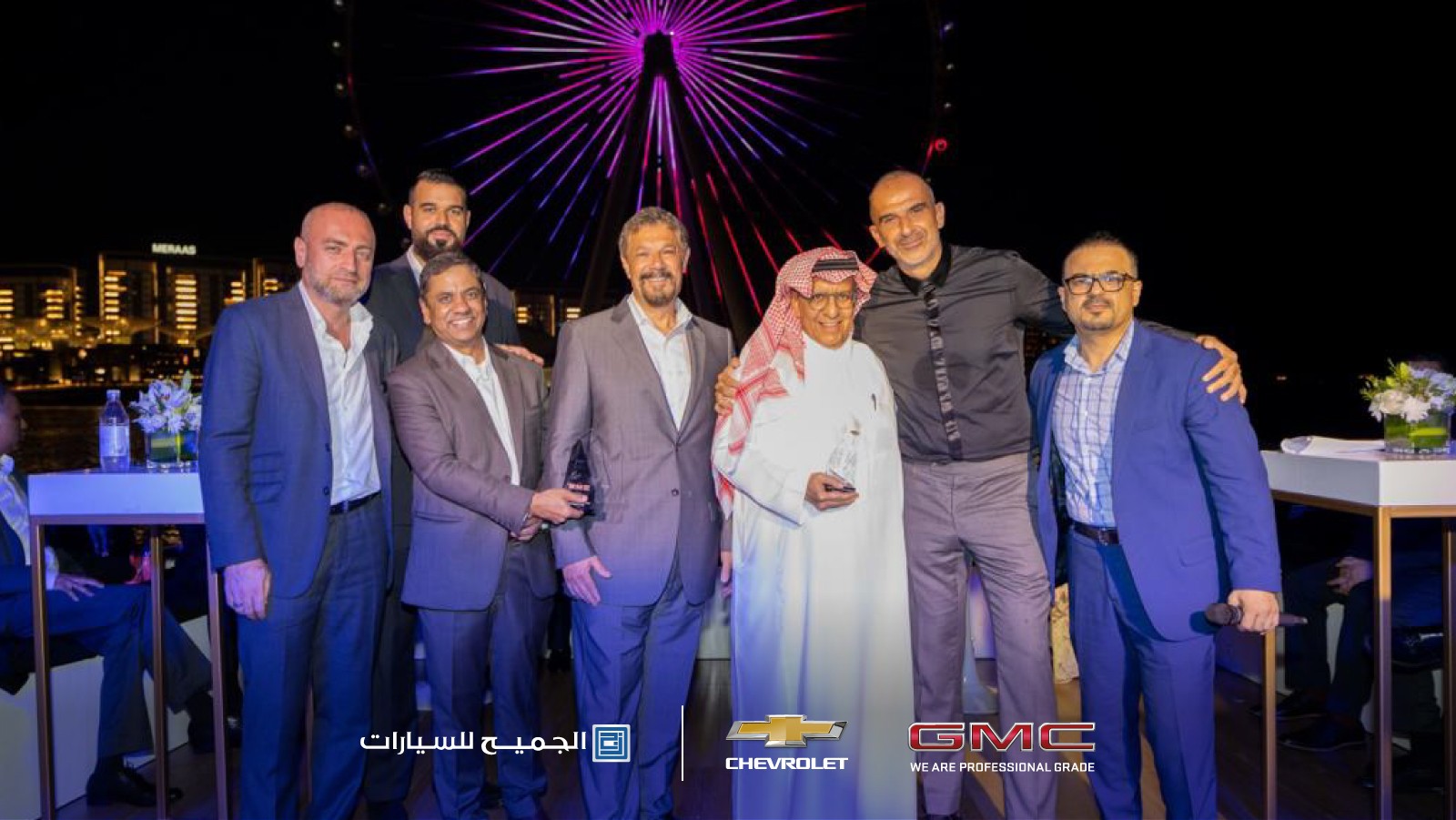 الجميح تحصل على جائزتي جراند ماسترز كأفضل وكيل عالمياً لشيفروليه وجي إم سي وكاديلاك