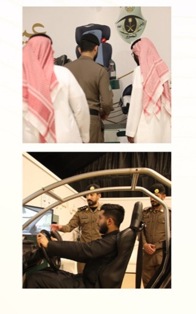 محاكي قيادة ومجسمات يعرضها المرور في مهرجان الملك عبدالعزيز للإبل