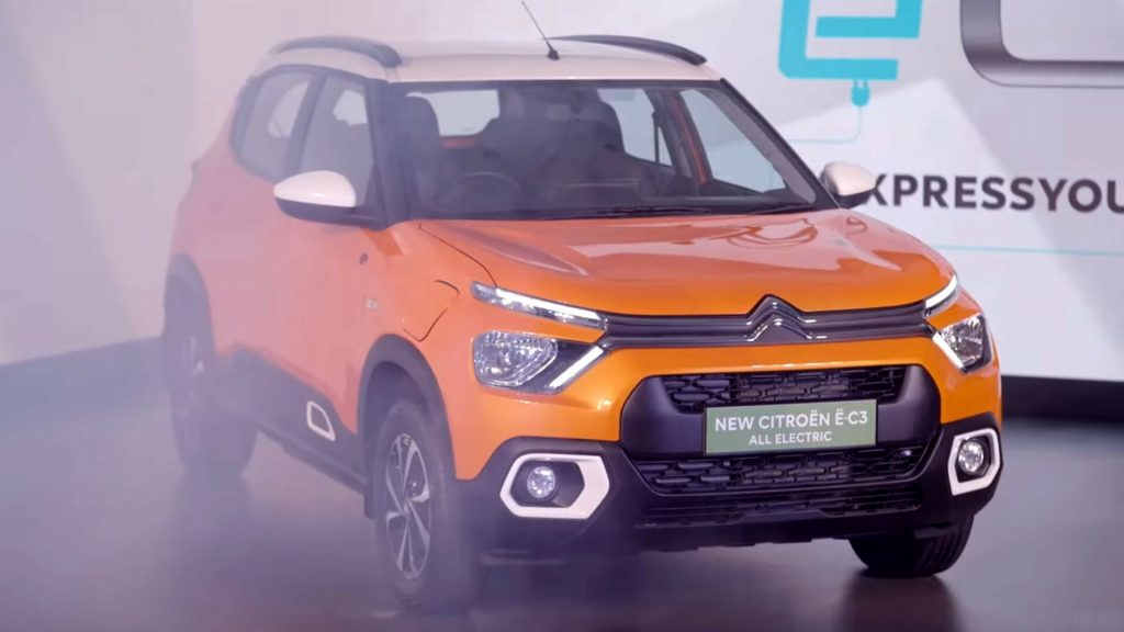 سيتروين eC3 الكهربائية تنطلق بالكامل لأول مرة في الهند مع مدى 320 كم