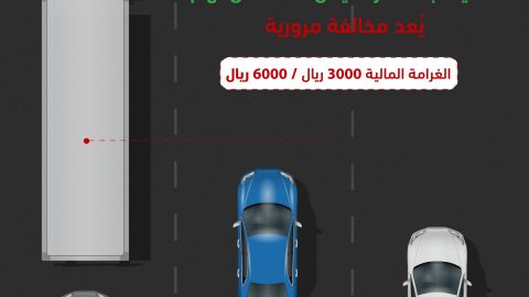 المرور السعودي يحذر من بعض المخالفات المرورية بالمملكة