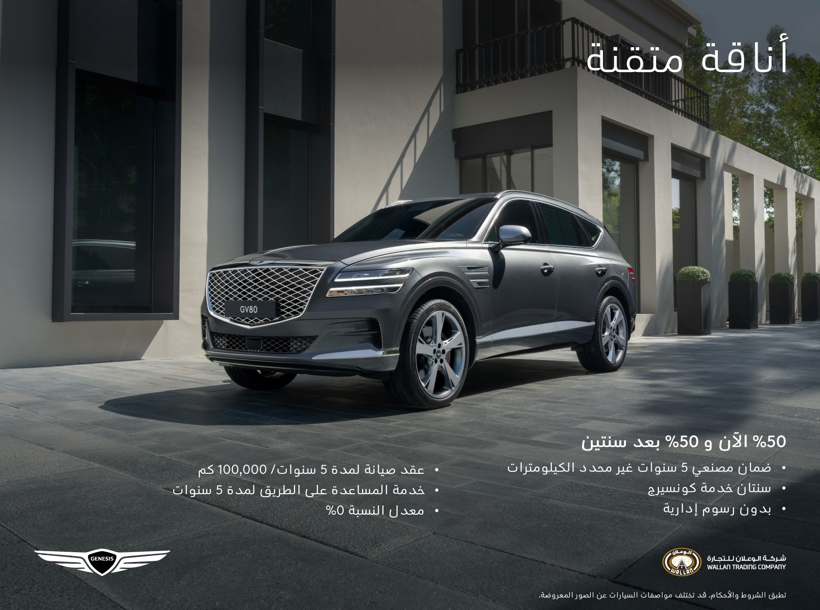 عرض لامتلاك جينيسيس GV80 في السعودية من الوعلان