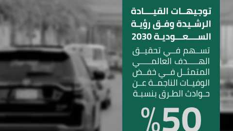 انخفاض وفيات حوادث الطرق 35% في السعودية والمستهدف 50% بحلول 2030