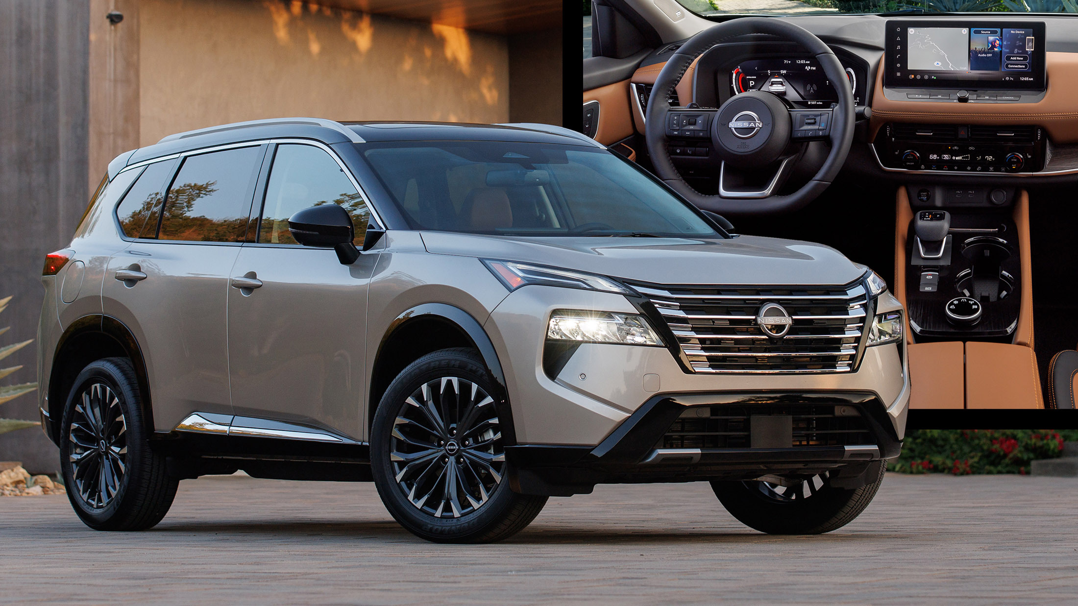 نيسان روج 2024 تحصل على وجه جديد ونظام جوجل مدمج