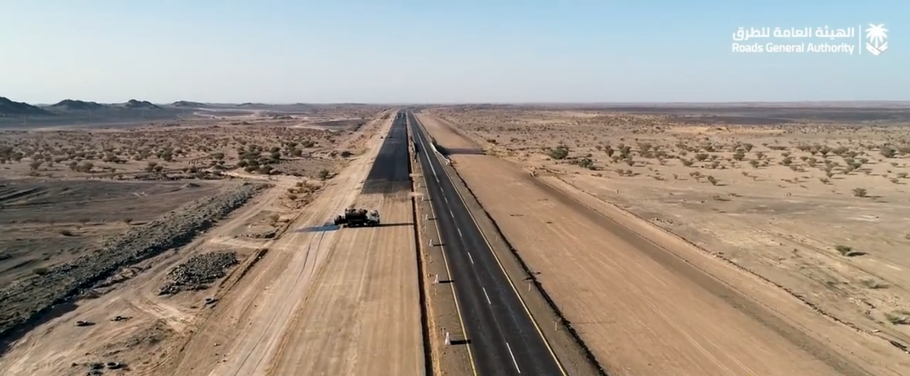 97% نسبة الإنجاز على طريق الخرمة رنية بيشة