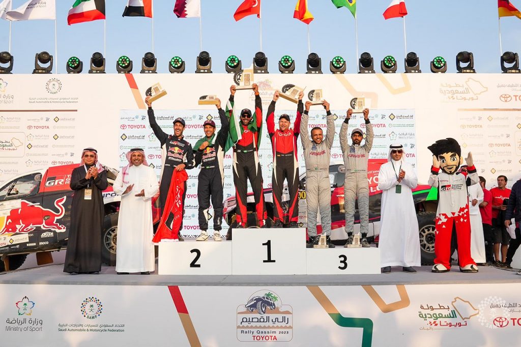 سيطرة سعودية على رالي القصيم تويوتا 2023