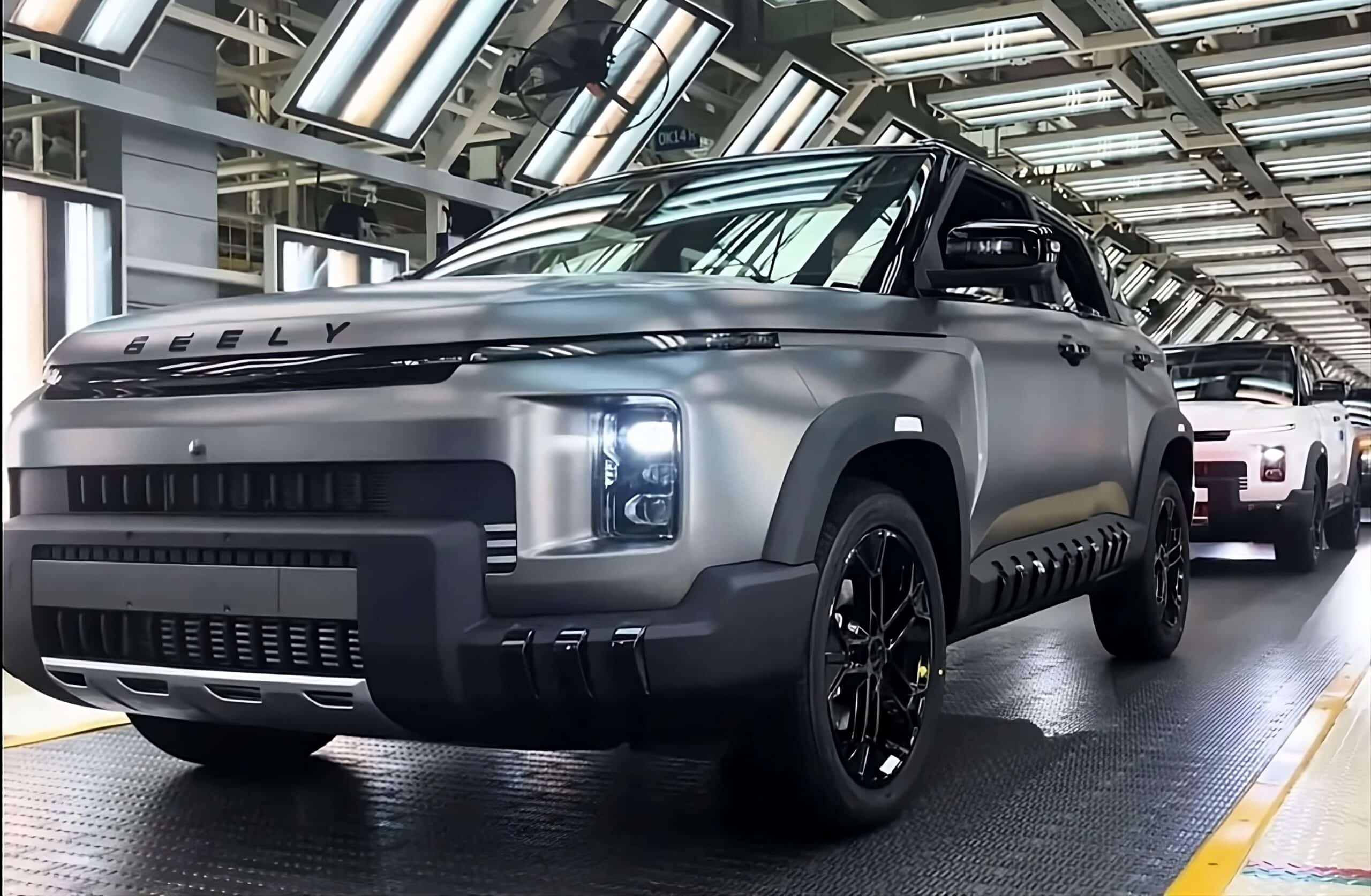 جيلي كاوبوي الرياضية متعددة الاستخدامات للطرق الوعرة تخرج من خط الإنتاج في الصين