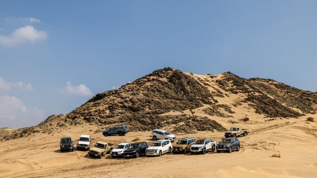 بدء الموسم الشتوي لتويوتا السعودية بتجربة قيادة سيارات الدفع الرباعي