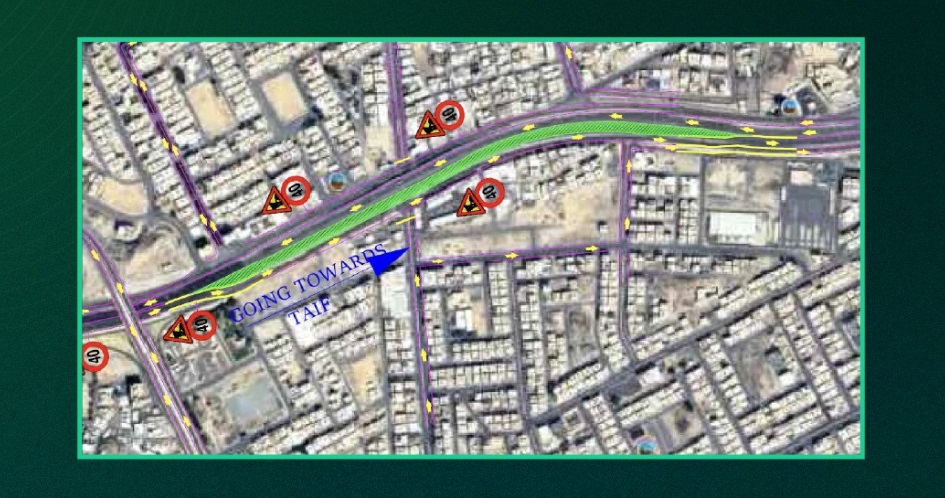 المرور يعلن غلق جسر الشرائع بالعاصمة المقدسة في اتجاه الطائف