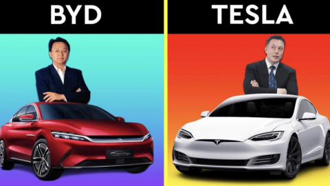 BYD تتفوق على تسلا في مبيعات السيارات الكهربائية عالمياً