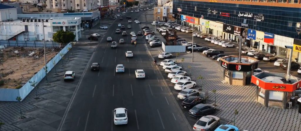 تطبيق كود الطرق علي بعض الشوارع في منطقة الطائف