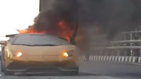 فيديو : اكتشاف سر حريق لامبورجيني أفنتادور في دبي في مايو الماضي