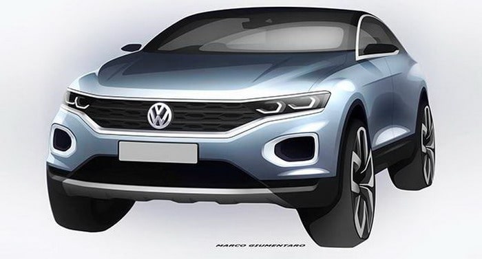 فولكس فاجن T-Roc تقدم في صور تشويقية باسكتشات أنيقة التصميم