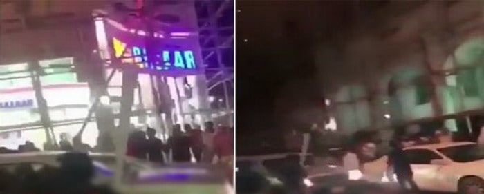 ​متنكر في ملابس نسائية يقوم بحرق سيارة فاخرة في السعودية