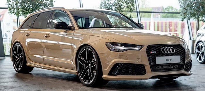 أوديRS6  بحلة موكا الخفيفة تبدو أنيقة ومثيرة في نفس الوقت