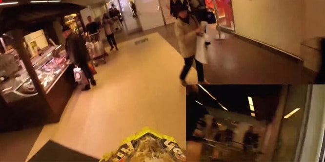 فيديو: مراهقين يقتحمون مول تجاري بدراجات نارية ويصورون مغامرتهم!