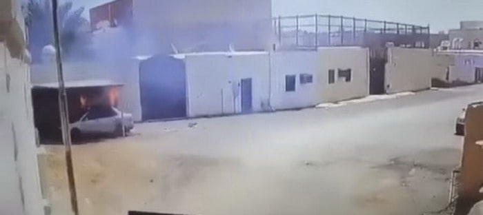 فيديو : رابع حالات حرق السيارات في السعودية والأسباب غامضة !!