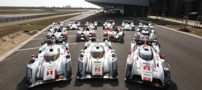 أودي توحد جميع السيارات الفائزة في لومان لأول مرة لترهب المنافسين