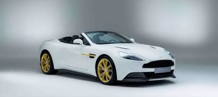 أستون مارتن Works 60th anniversary  فانكويش تنطلق للاحتفال بلمسات صفراء وتصميم فريد