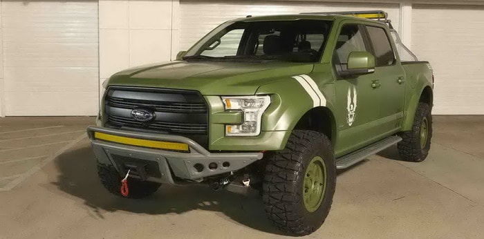 فورد F-150 Halo Sandcat تقدم في معرض E3 للترويج للعبة Halo 5: Guardians