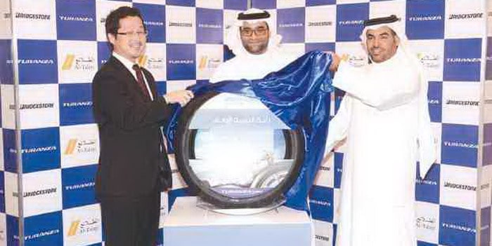 بريدجستون تطلق إطار تورنزا T001 الجديد في السعودية عبر وكيلها الطلائع