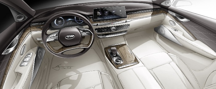 ظهور أولى الصور الداخلية لكيا K900 2019 لاثارة الجمهور