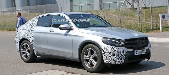 مرسيدس GLC كوبيه تظهر ملامحها التي تفرض الاحترام كمنافس قوي لـ BMW X4