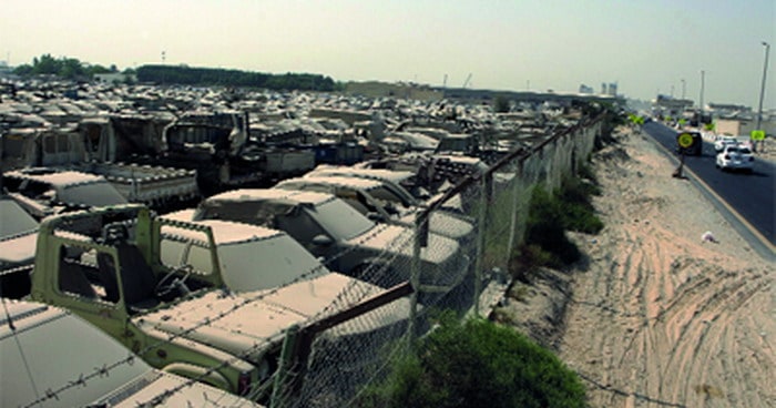 2000 سيارة متروكة تعد للبيع في مزاد علني في بلدية الشارقة