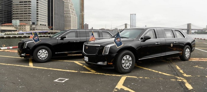 ​شاهدوا سيارة Beast الجديدة للرئيس الأمريكي ترامب في أول ظهور لها