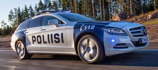 مجلة فنلندية تجهز مرسيدس CLS شوتينج بريك كسيارة شرطة بناء على أراء قرائها